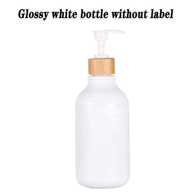 Dish Soap Bottle with Bamboo Pump